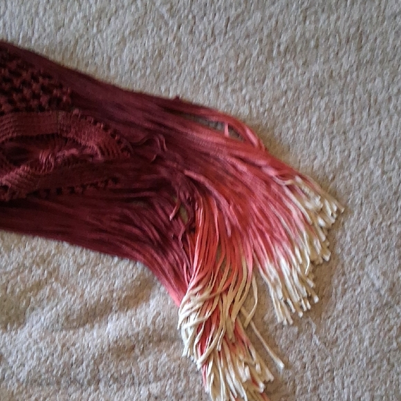 Free People Macramé Crossbody Bag - Red and Cream - Picture 8 of 10